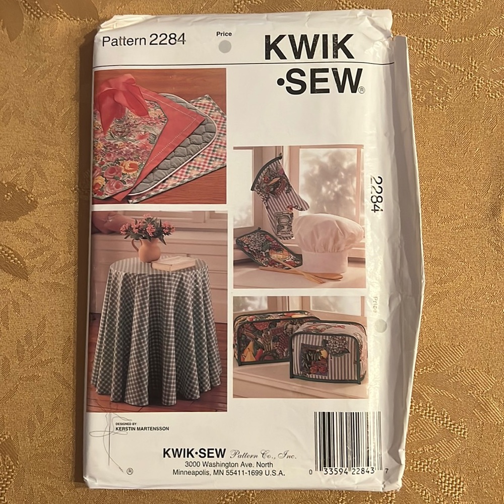 Kwik Sew patterns 2284 kitchen accessories